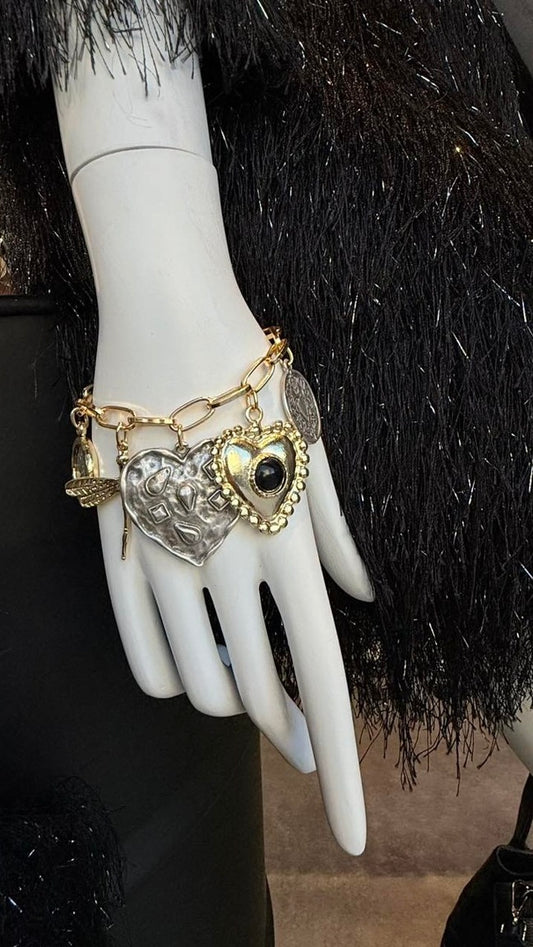 ΒΡΑΧΙΟΛΙ ΑΛΥΣΙΔΑ ΜΕ ΔΙΧΡΩΜΑ ΚΡΕΜΑΣΤΑ