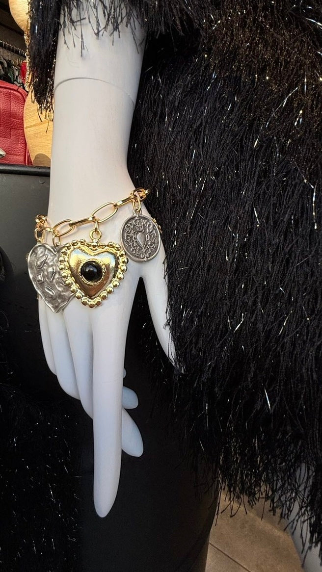 ΒΡΑΧΙΟΛΙ ΑΛΥΣΙΔΑ ΜΕ ΔΙΧΡΩΜΑ ΚΡΕΜΑΣΤΑ