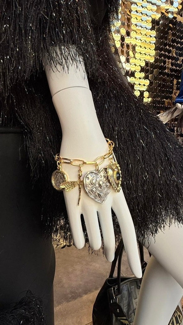 ΒΡΑΧΙΟΛΙ ΑΛΥΣΙΔΑ ΜΕ ΔΙΧΡΩΜΑ ΚΡΕΜΑΣΤΑ