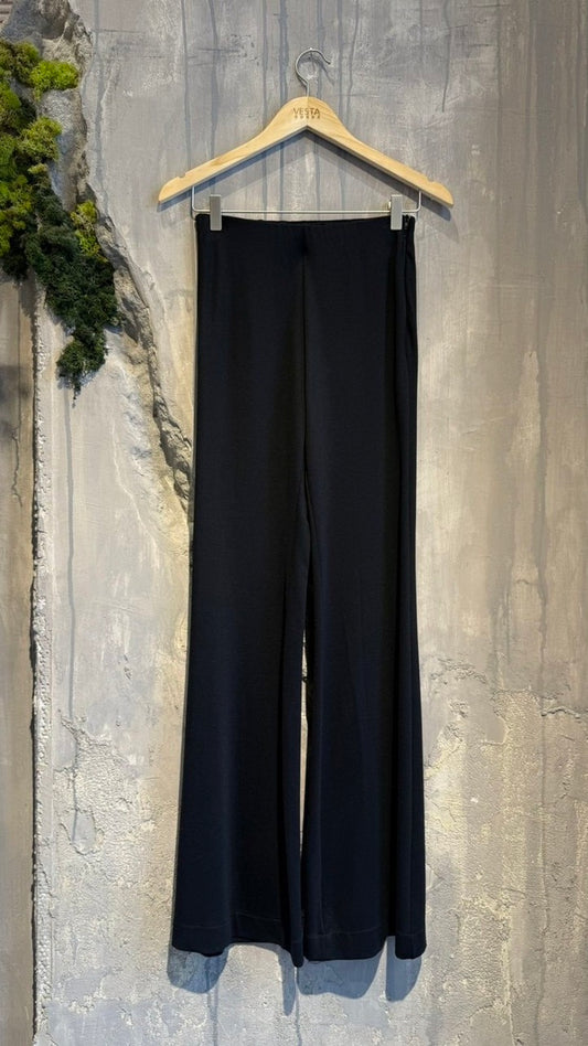  MAIA WIDE LEG PANTS BLACK - Vesta Donna 