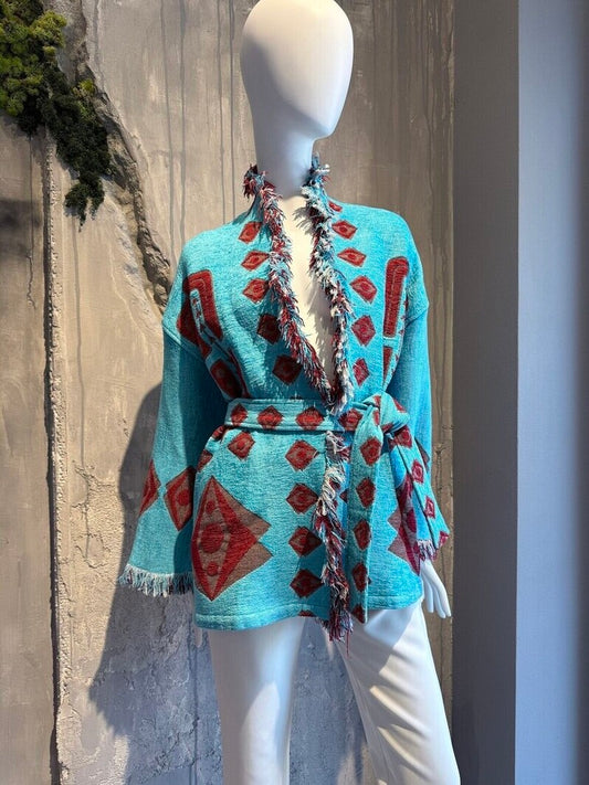 ELEA JACKET TURQUOISE - Vesta Donna