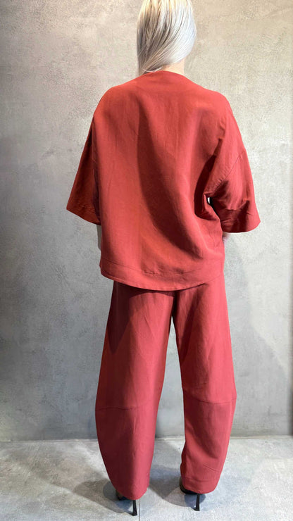 JANAE TUNIC TOP CHILI