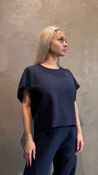 LORRIE TOP NAVY BLUE