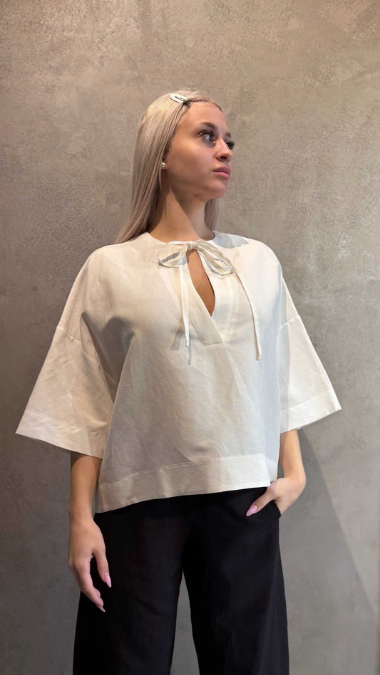 JANAE TUNIC TOP ECRU