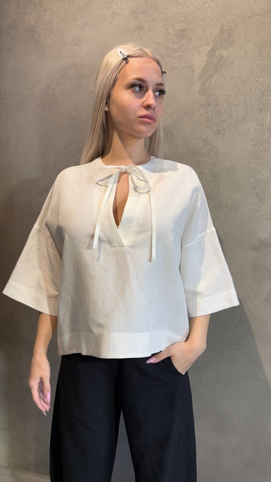 JANAE TUNIC TOP ECRU