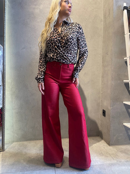  BILLIE PANTS RED - Vesta Donna 