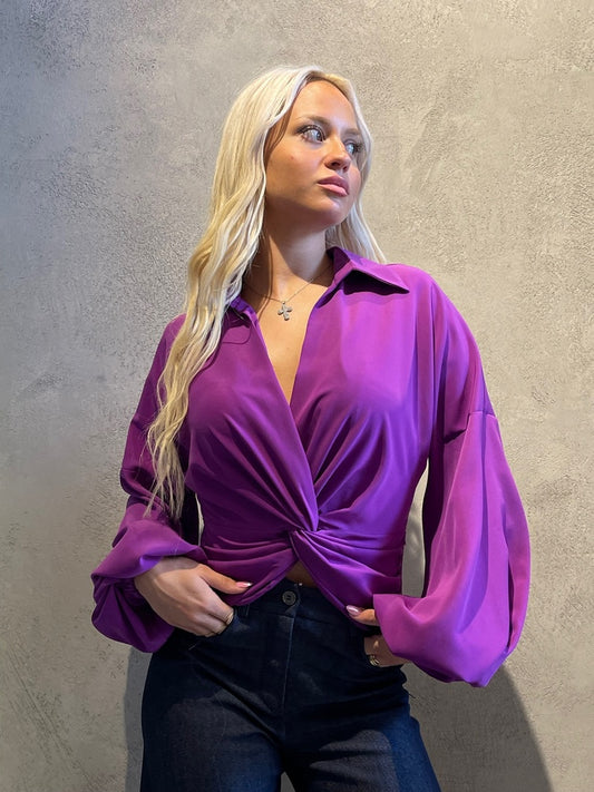 Moutaki CHLOE SHIRT MAGENTA - Vesta Donna