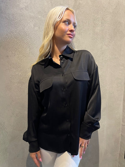 Nema MILANI SHIRT BLACK - Vesta Donna 