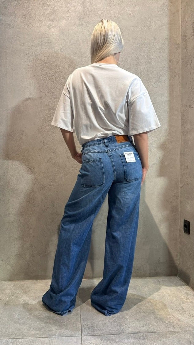 MELANIE WIDE LEG JEANS