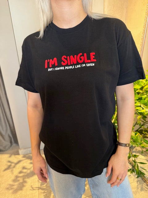 SINGLE T-SHIRT BLACK