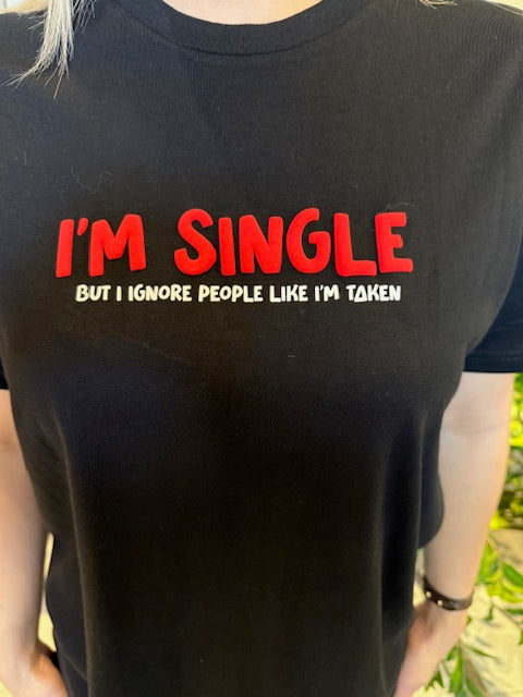 SINGLE T-SHIRT BLACK