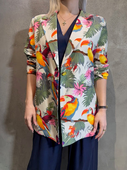 ZOE OVERSIZED JACKET PARROTS