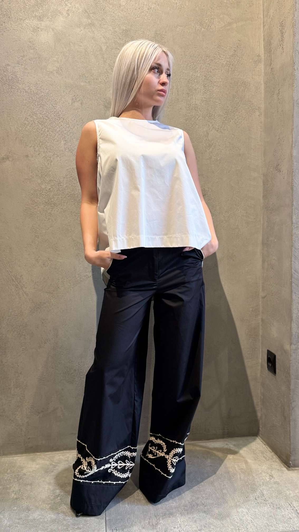  KELLIE TOP WHITE - Vesta Donna 