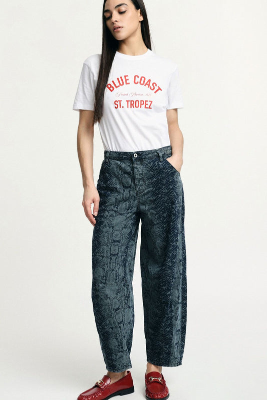 BLUE SNAKE JEANS