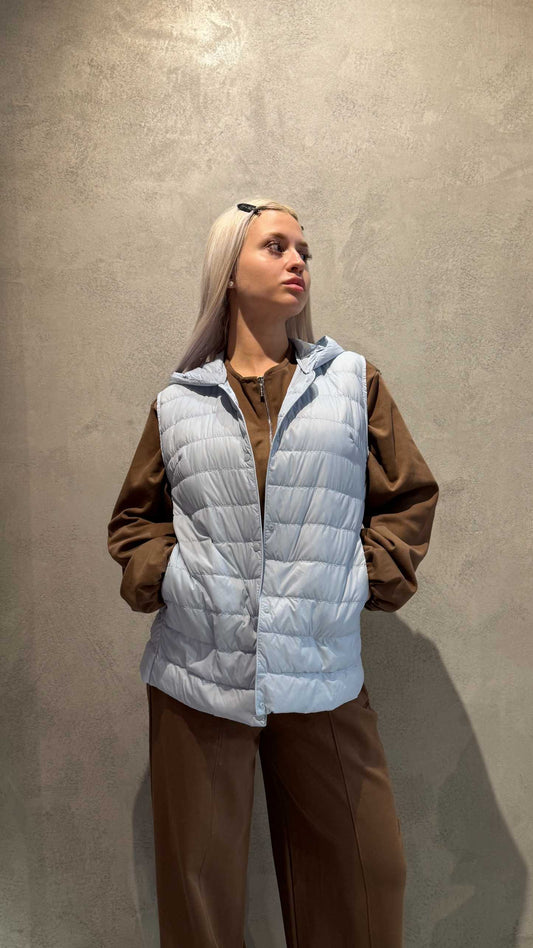 MARINA SLEEVELESS JACKET LIGHT BLUE