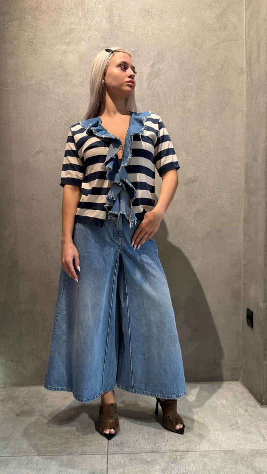  MAGIE CROPPED JEANS LIGHT BLUE - Vesta Donna 