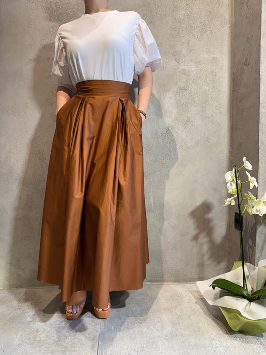  TIFFANY SKIRT CHOCOLATE - Vesta Donna 