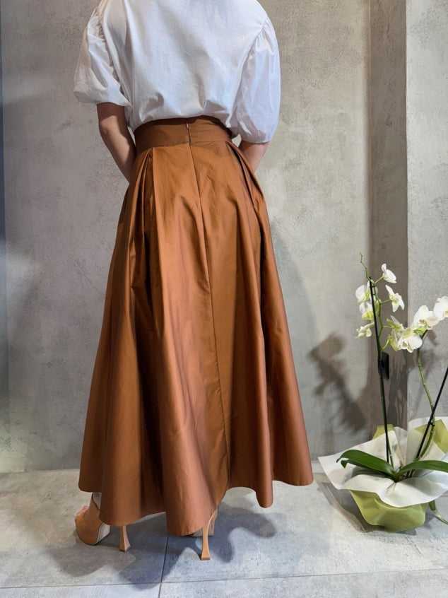  TIFFANY SKIRT CHOCOLATE - Vesta Donna 