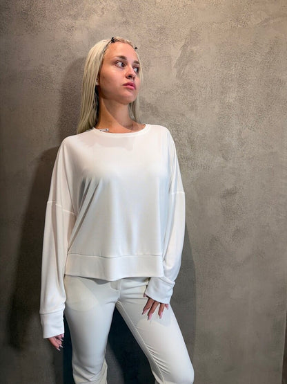  MARY TOP ECRU - Vesta Donna 