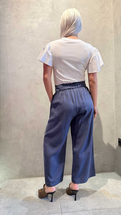 SOPHIA CROP PANTS BLUE