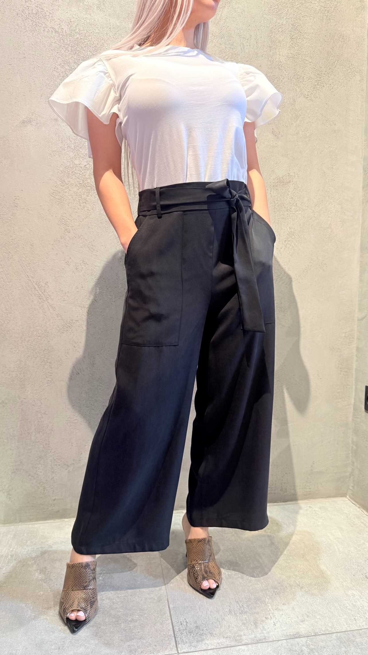 SOPHIA CROP PANTS BLACK