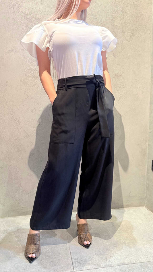 SOPHIA CROP PANTS BLACK