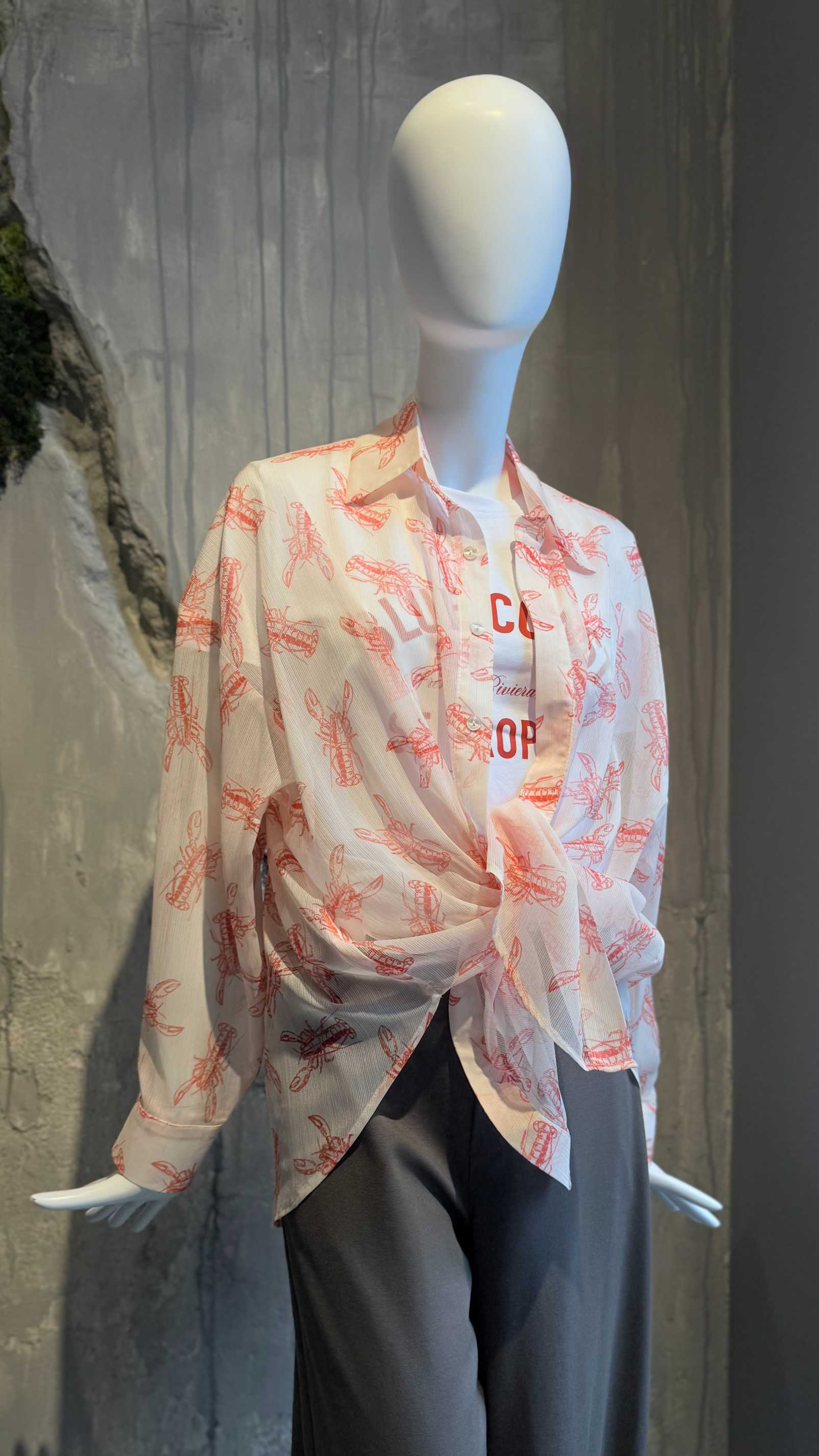  LOBSTER SHIRT RED - Vesta Donna 