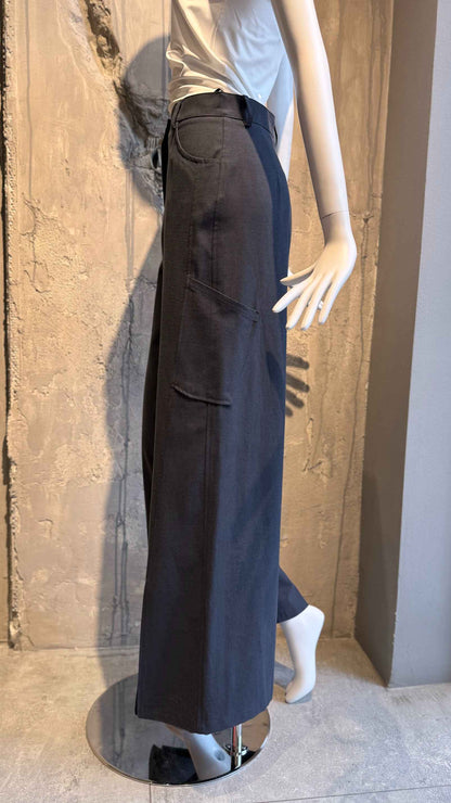  JANISH WIDE LEG PANTS BLUE - Vesta Donna 
