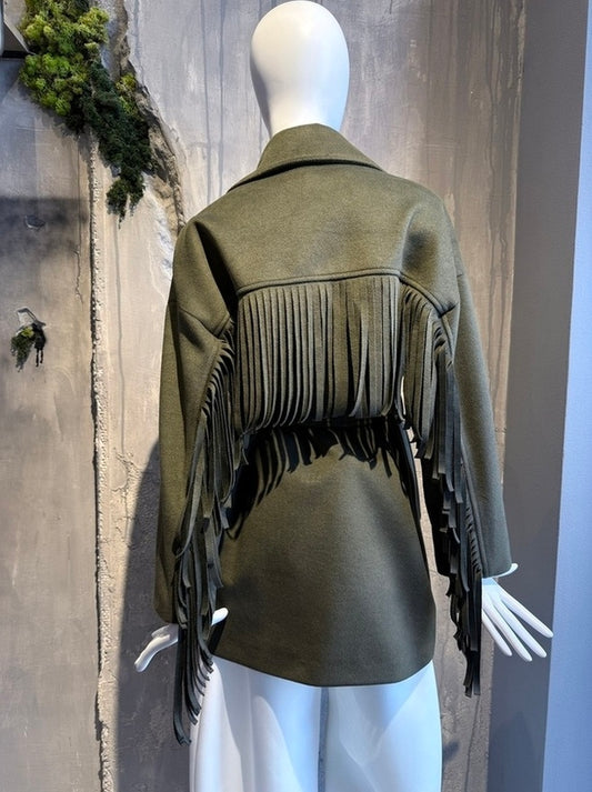 MONIA COAT KHAKI - Vesta Donna 