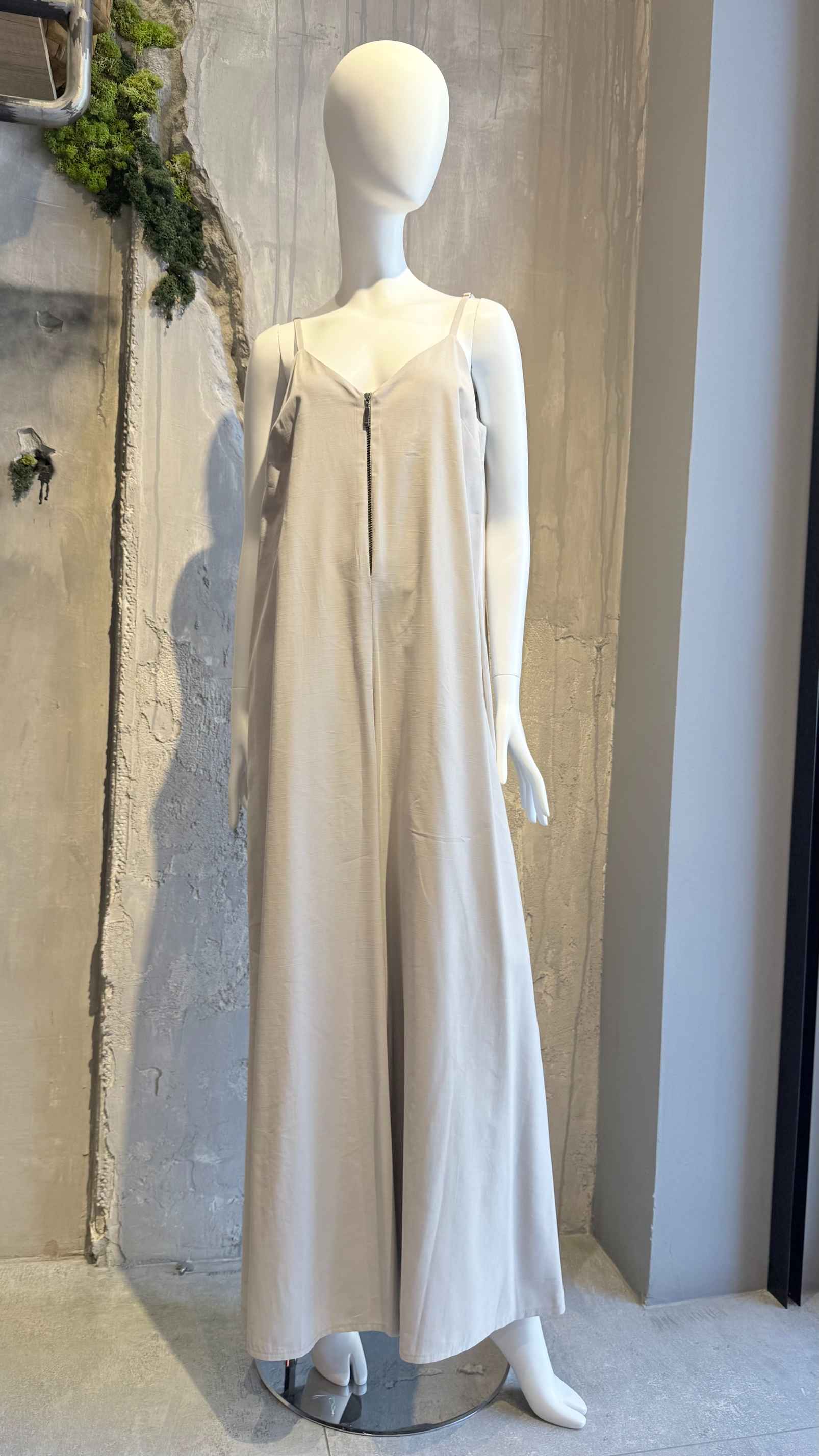  AURORA ZIP JUMPSUIT BEIGE - Vesta Donna 