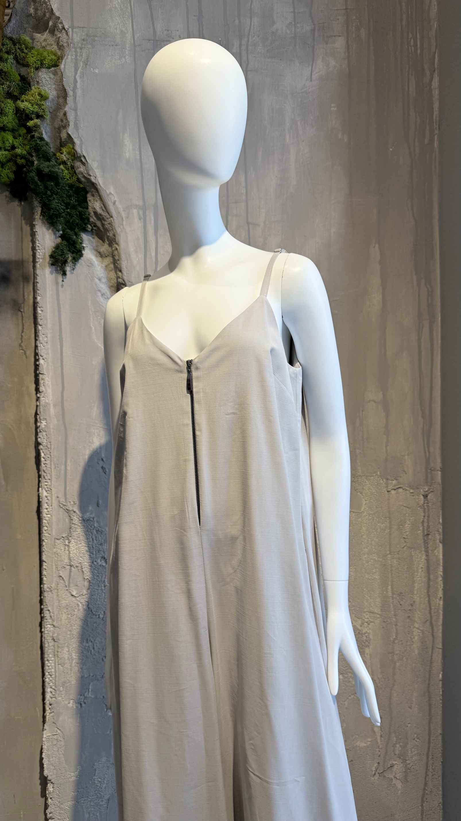  AURORA ZIP JUMPSUIT BEIGE - Vesta Donna 