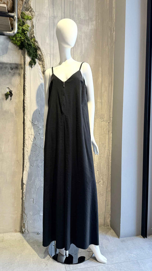 AURORA ZIP JUMPSUIT BLACK