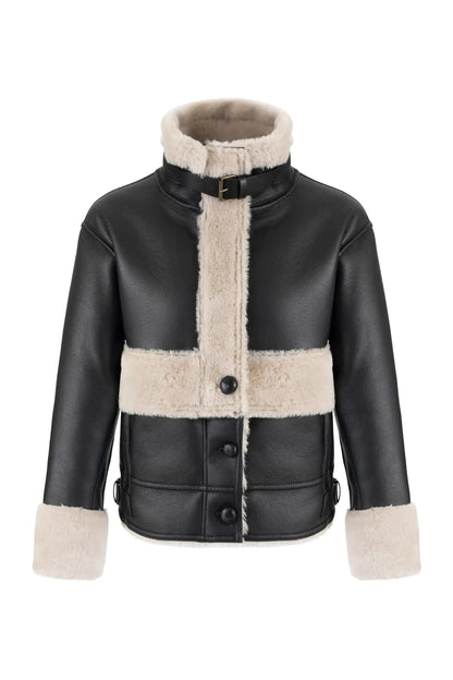 SINTHIA AVIATOR JACKET BLACK