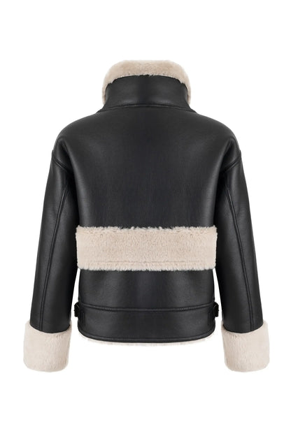 SINTHIA AVIATOR JACKET BLACK