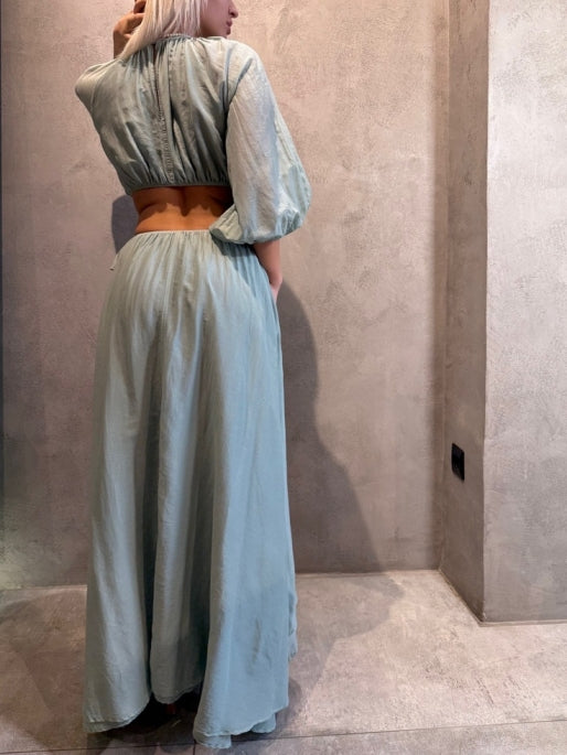 DEMETRA DRESS BLUE - Vesta Donna