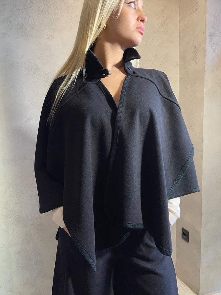 LUNA PONCHO BLACK