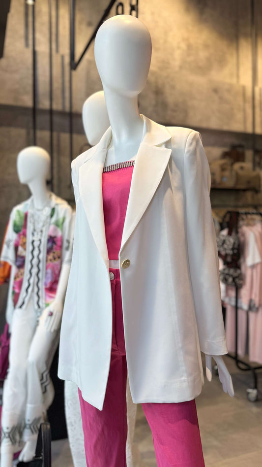 BASIC BLAZER WHITE