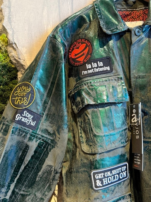 FILIZIA JACKET FOREST GREEN FOIL