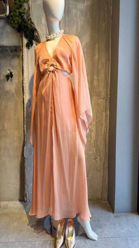 SEEZY CUT OUT DRESS PEACH