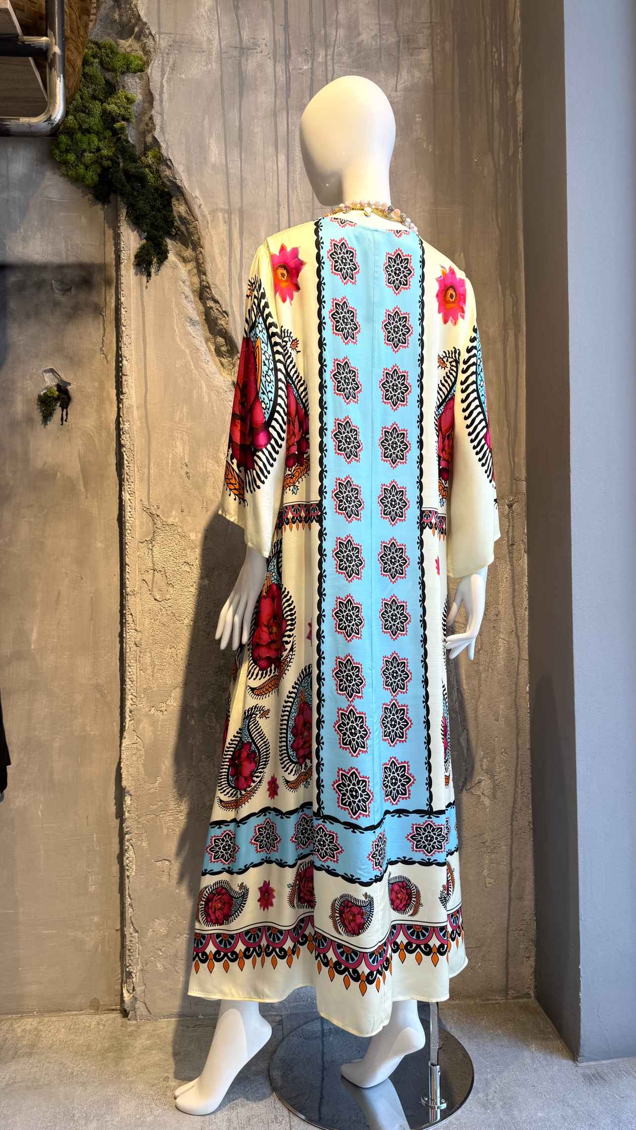  FREYA CAFTAN DRESS ECRU - Vesta Donna 