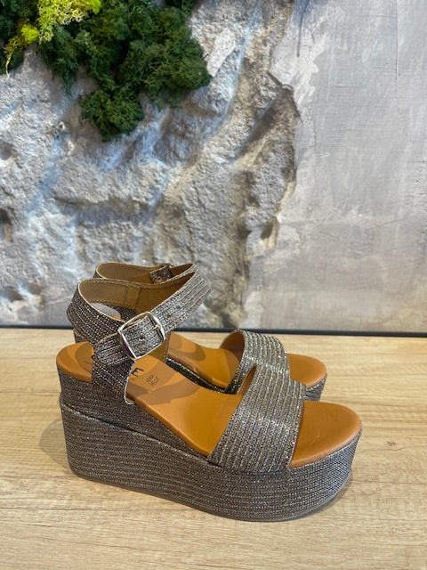 Italians VALERIE GOLD PLATFORMS - Vesta Donna 