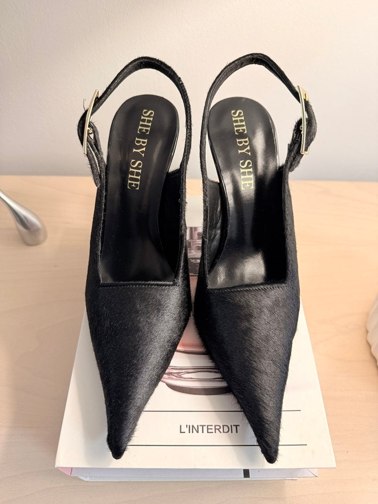 ZAMOR PONYSKIN HEELS