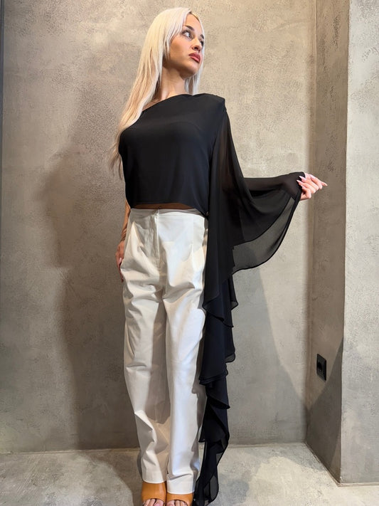 TAMARA TOP BLACK - Vesta Donna