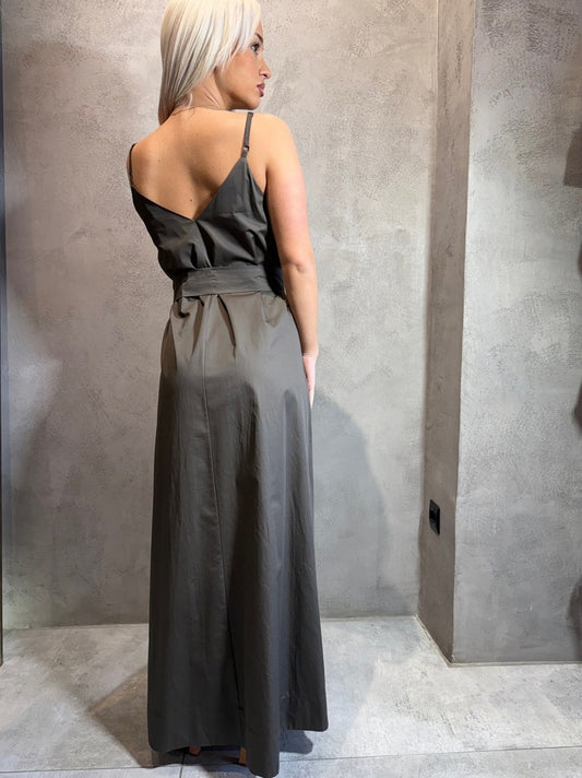 TASSIA DRESS KHAKI - Vesta Donna