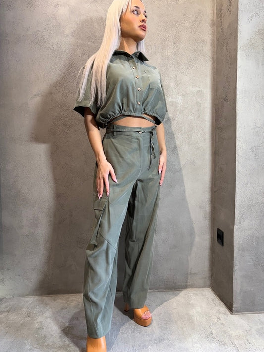 LINDA PANTS KHAKI - Vesta Donna