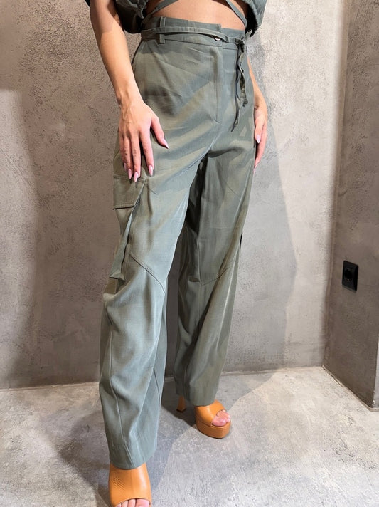LINDA PANTS KHAKI - Vesta Donna