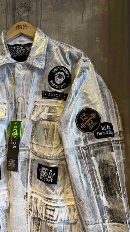 GEMELLI JACKET WHITE FOIL