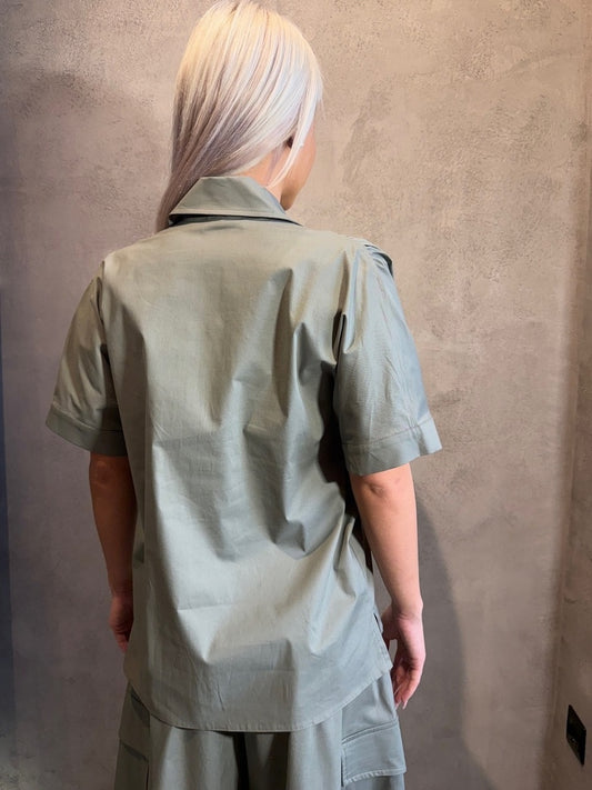 VIKTORIA SHIRT KHAKI - Vesta Donna
