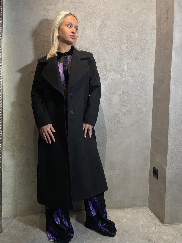  MORGAN COAT BLACK - Vesta Donna 