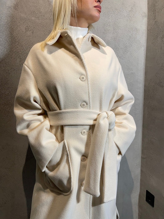 WILLOW COAT VANILLA - Vesta Donna